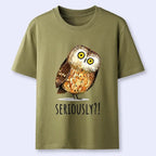 Japanese owl meme t-shirt for daily wear