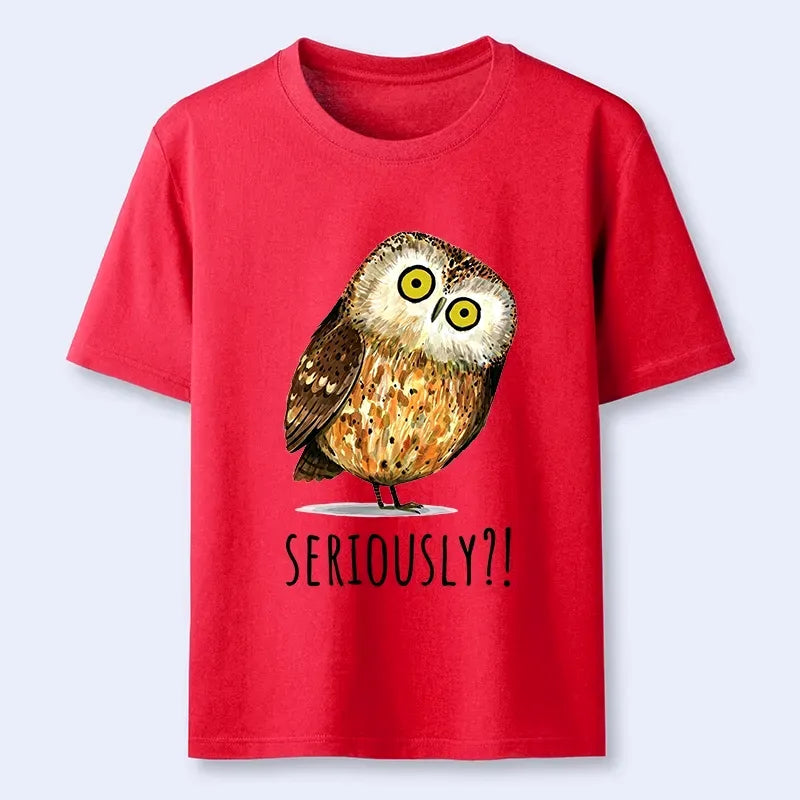 Kyoto-Lion Seriously Confused Owl Meme Art Classic T-Shirt