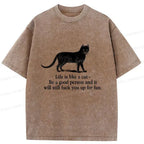 japanese cat t-shirt for vacation