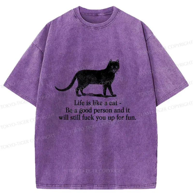 japanese cat t-shirt for vacation