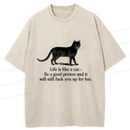 stylish cat t-shirt for streetwear
