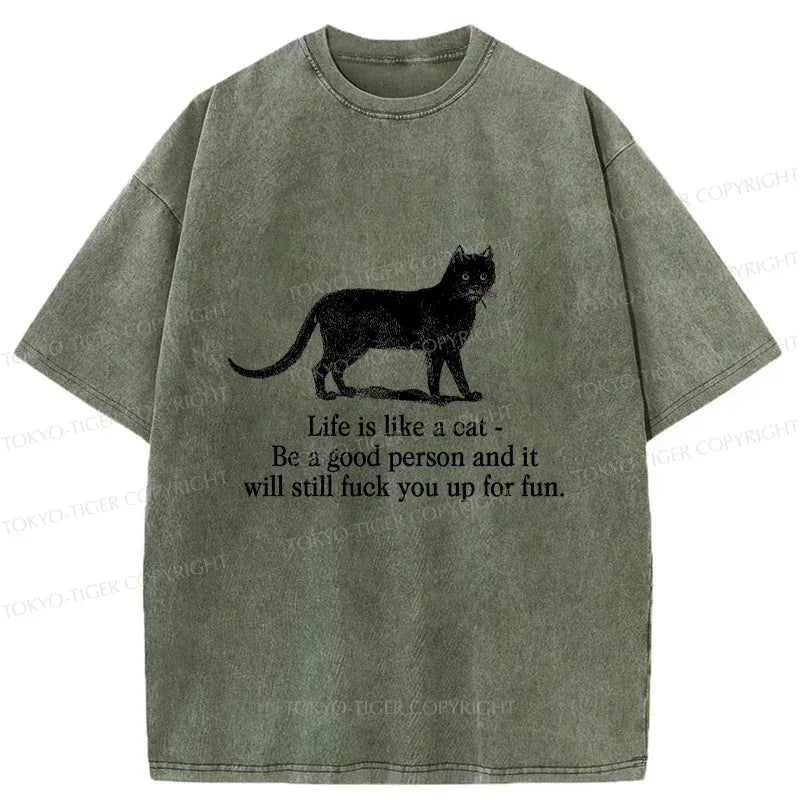 stylish cat t-shirt for streetwear