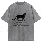 japanese cat t-shirt for vacation