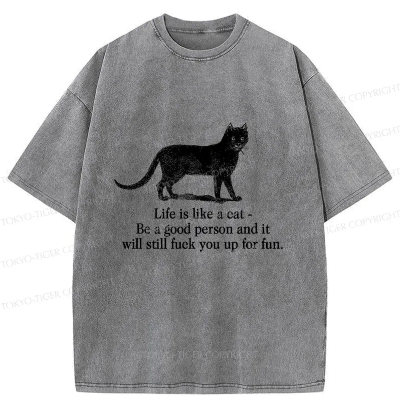 japanese cat t-shirt for vacation