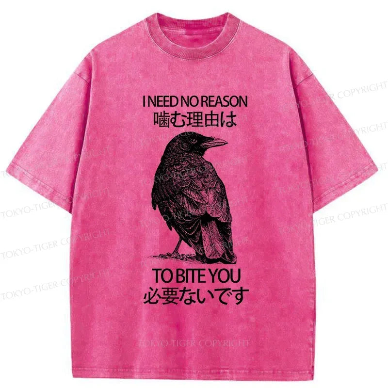 Funny Washed Crow T-Shirt for Gift Idea