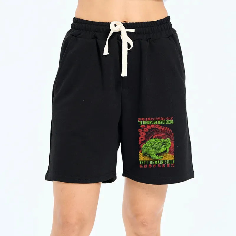 Japanese horror unisex shorts free shipping