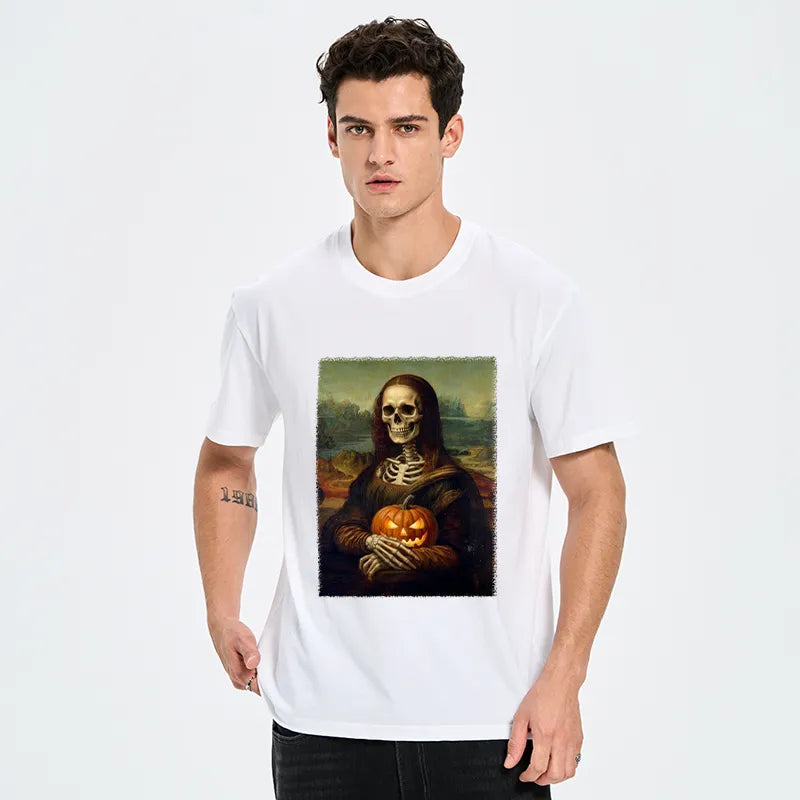 Kyoto-Lion Skeleton Mona Lisa Meme Classic T-Shirt
