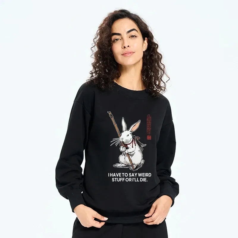 Japanese Rabbit Sweatshirt for Daily Wear