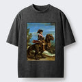 Japanese Cat Knight Dinosaur T-Shirt for Summer