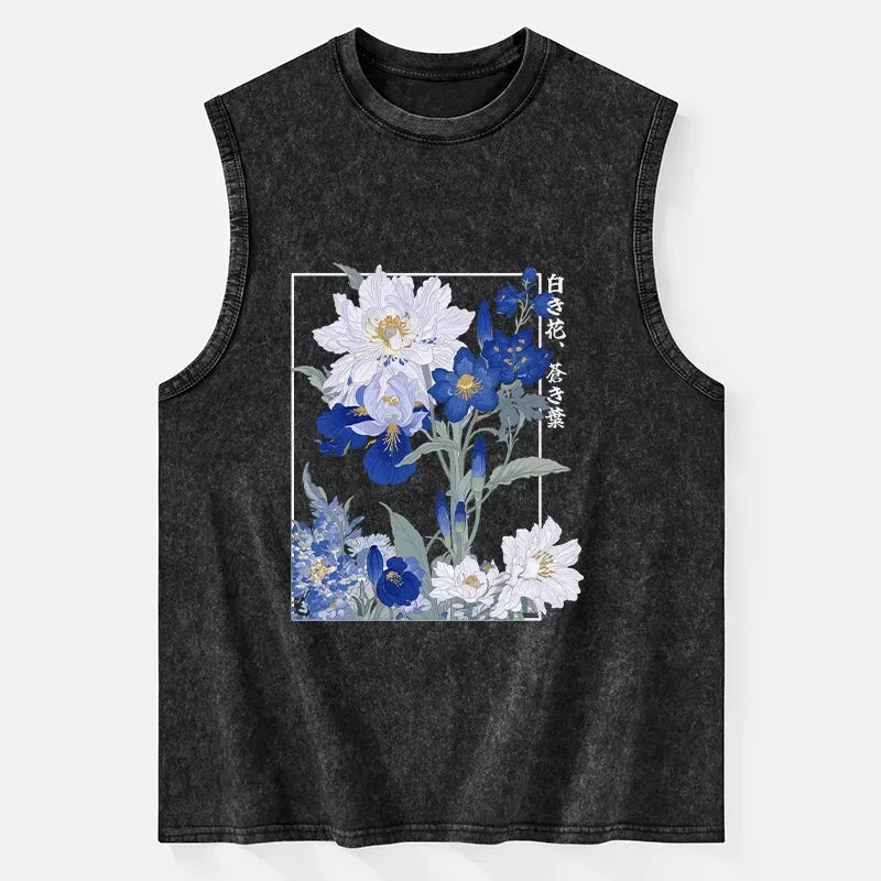 Kyoto Lion Floral Tank for Summer