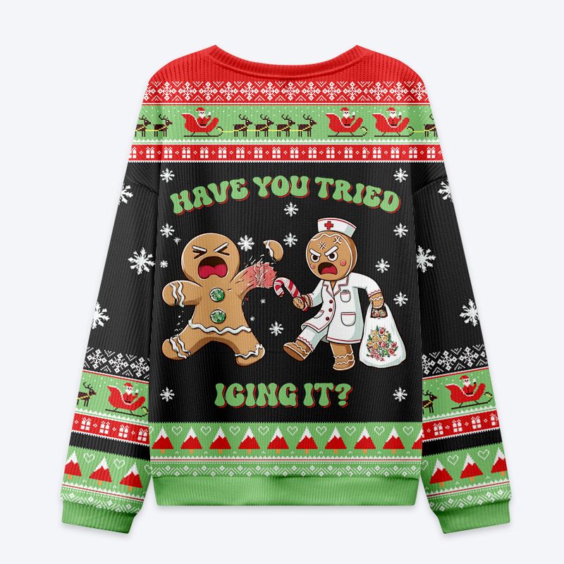 japanese style ugly christmas sweatshirt holiday special