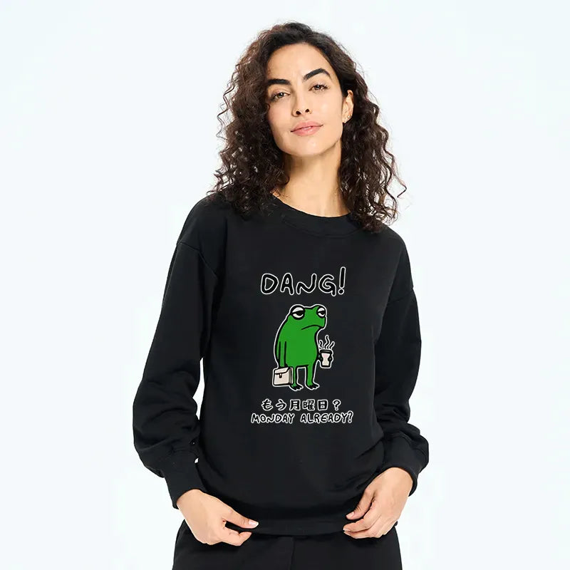 Kyoto-Lion Is It Already Monday Sweatshirt