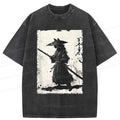 Japanese Samurai Cat T-Shirt for Gift
