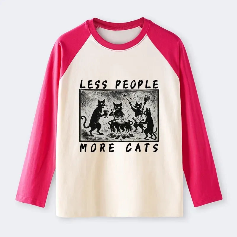 Kyoto-Lion Cat Sacrifice Ceremony Raglan Long Sleeve T-shirt