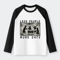 Kyoto-Lion Cat Sacrifice Ceremony Raglan Long Sleeve T-shirt