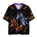 Kyoto-Lion Night Ripples And Koi Fish Mesh Jersey