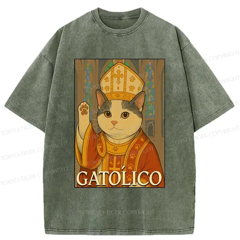 comfortable cotton cat t-shirt for summer