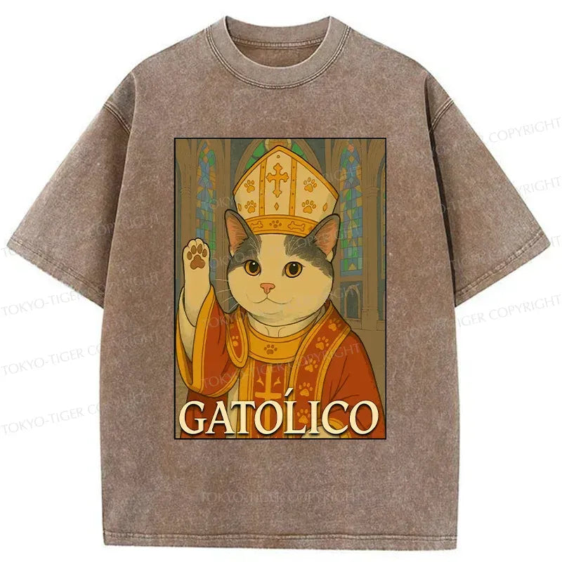 comfortable cotton cat t-shirt for summer