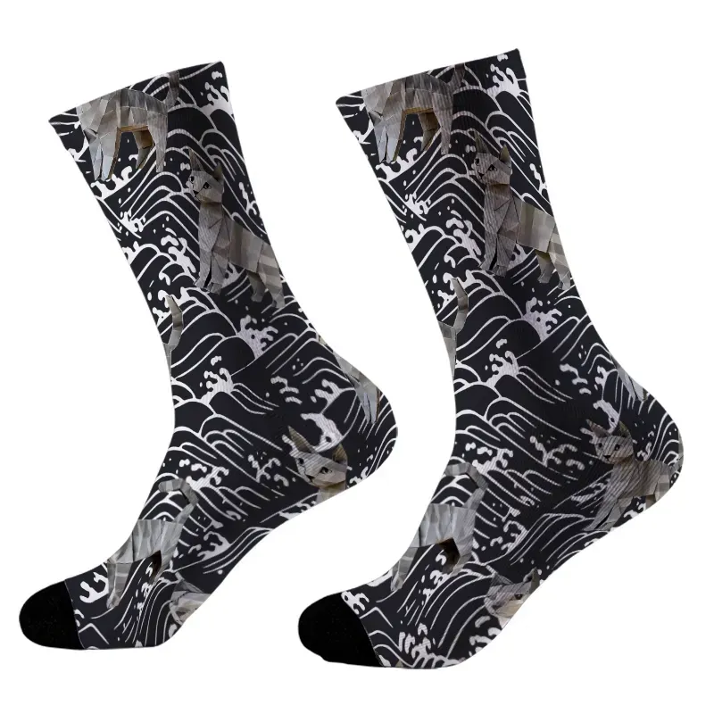 Great Wave Cat Socks Limited Edition