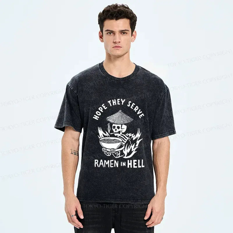 Kyoto-Lion Hell Ramen Washed T-Shirt