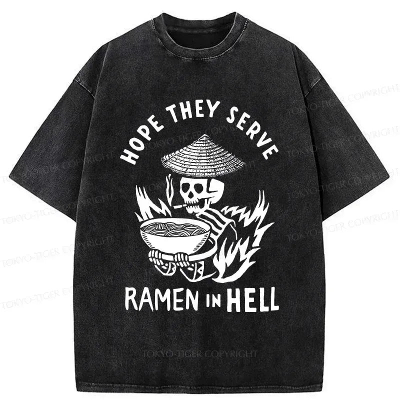 Kyoto-Lion Hell Ramen Washed T-Shirt