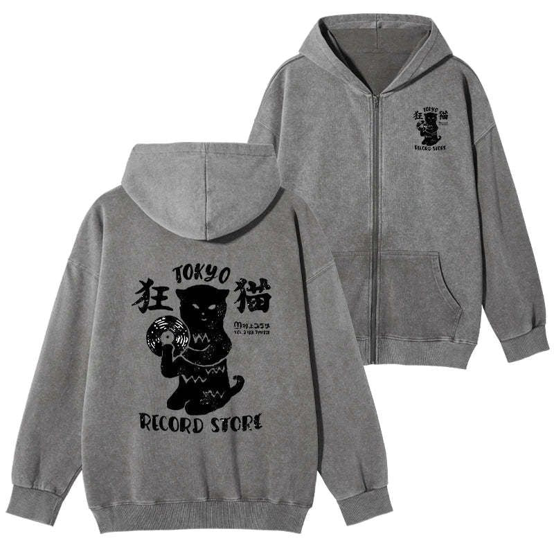 Japanese Cat Zip Hoodie Trending