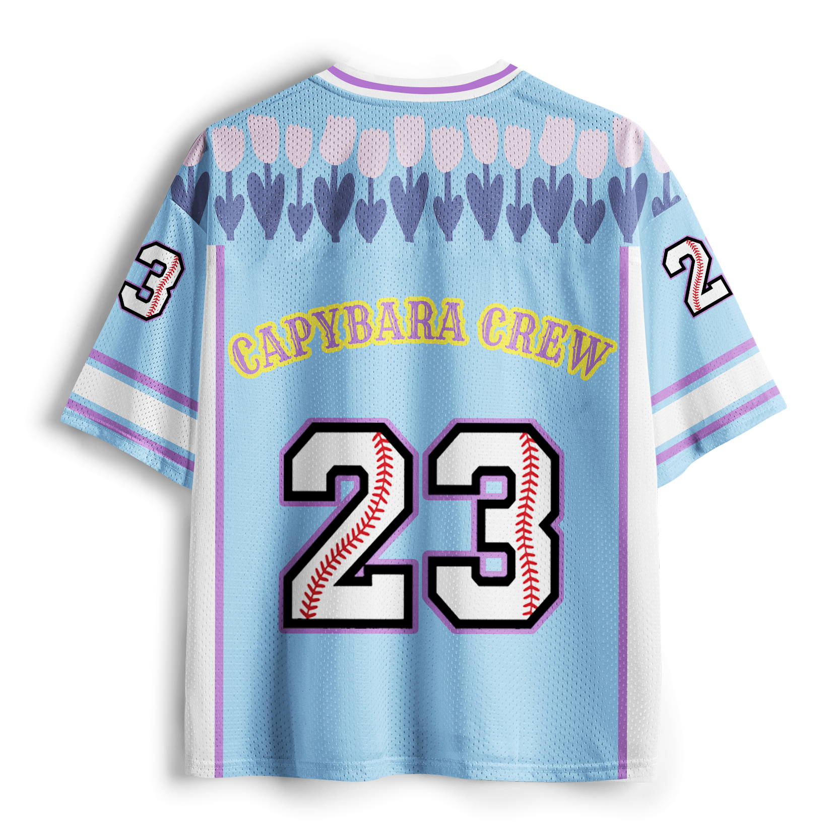 Kawaii Capybara Mesh Jersey for Summer