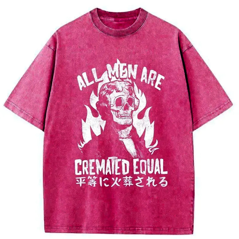 kyoto-lion washed t-shirt for streetwear