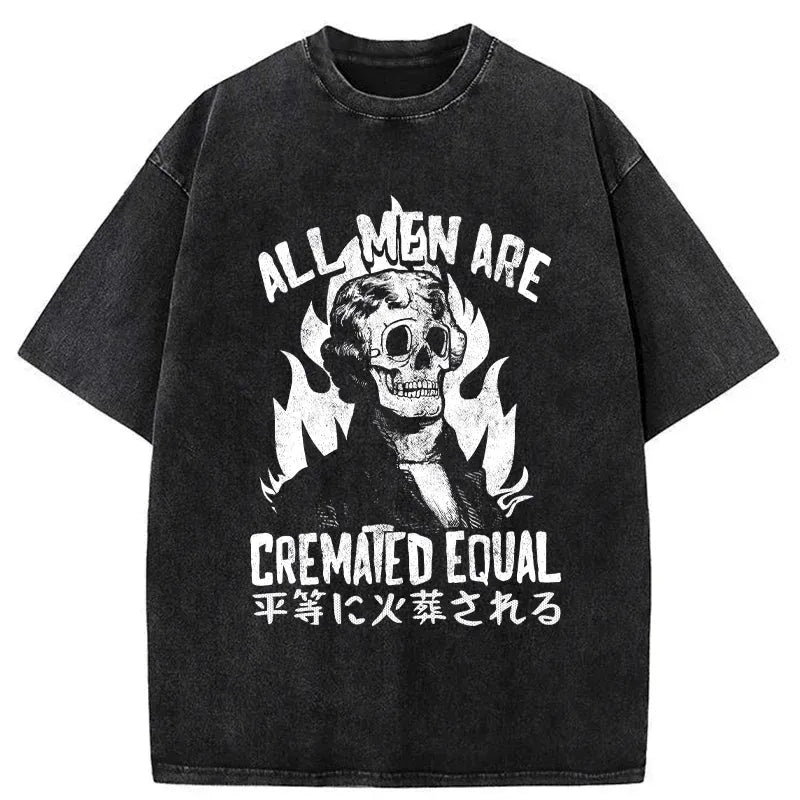 kyoto-lion washed t-shirt for streetwear