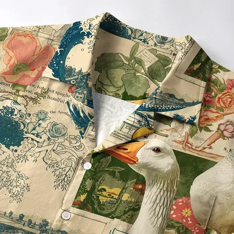 Kyoto-Lion An Unlikely Feast Aloha Hawaiian Shirt