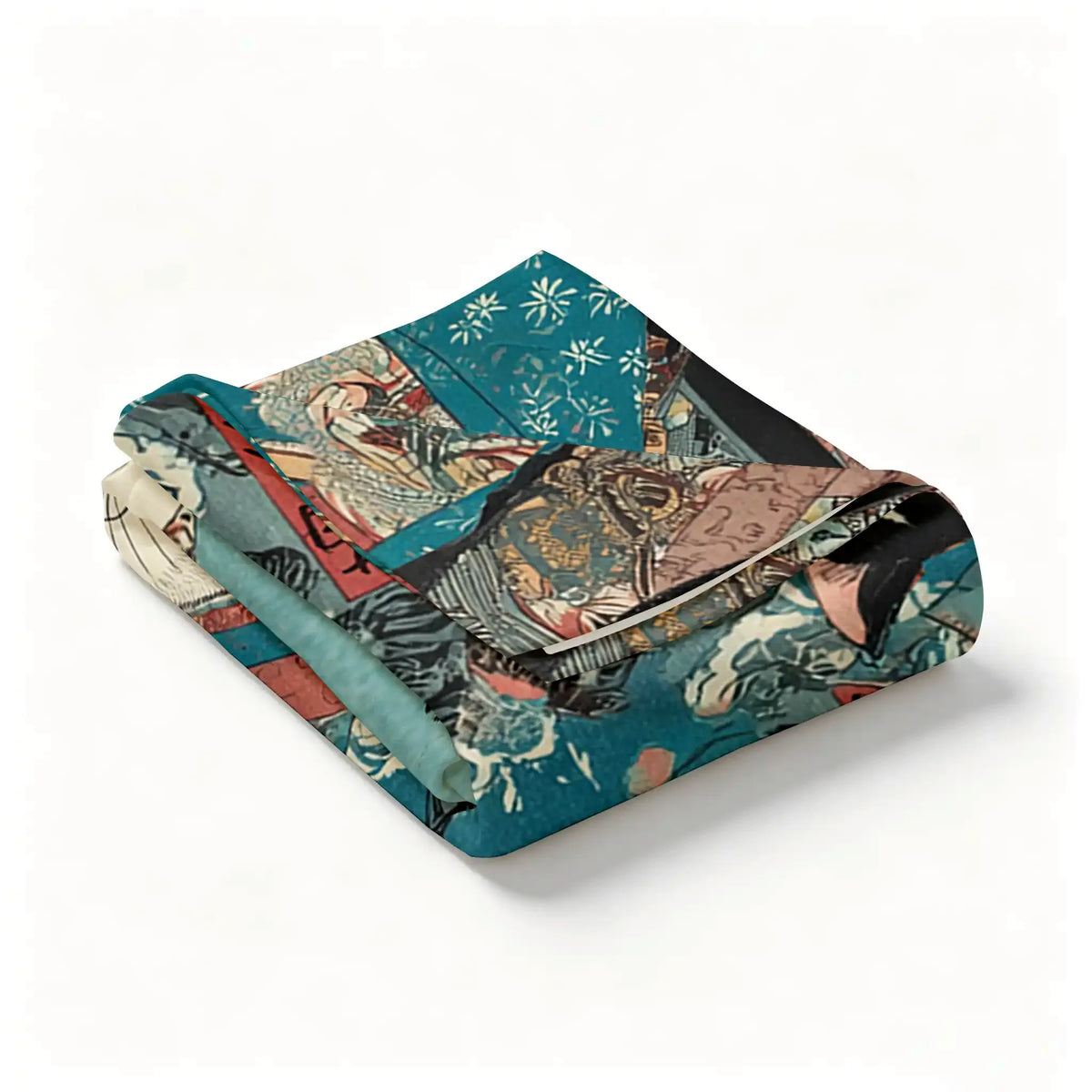 Kyoto-Lion Formal Gathering of Ukiyo-e Cat Nobles Tapestry