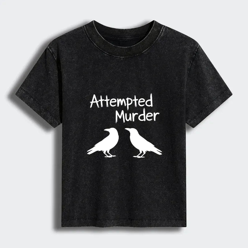 funny crow t-shirt for women