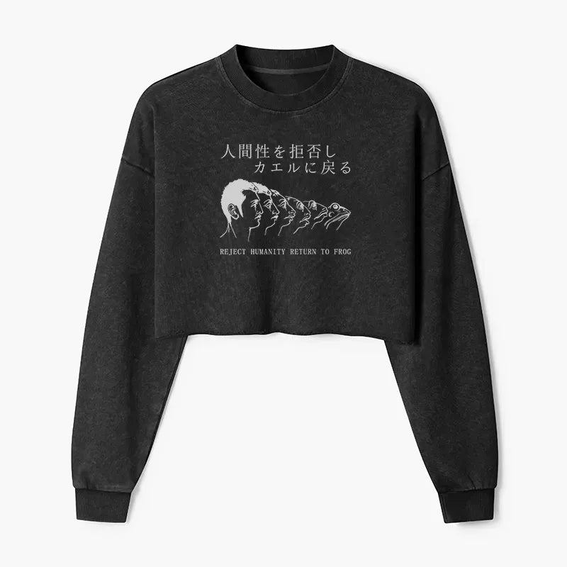Kyoto-Lion Crop Sweatshirt Best Seller
