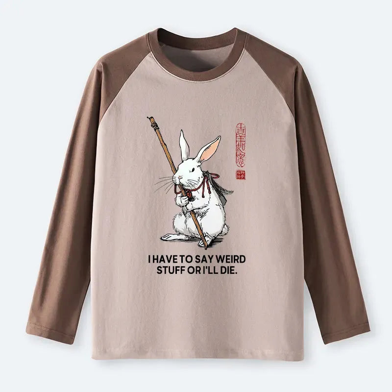 funny weird stuff rabbit shirt gift idea