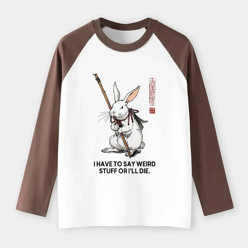 funny weird stuff rabbit shirt gift idea