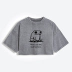 Women's Washed Crop T-Shirt Japanese Style