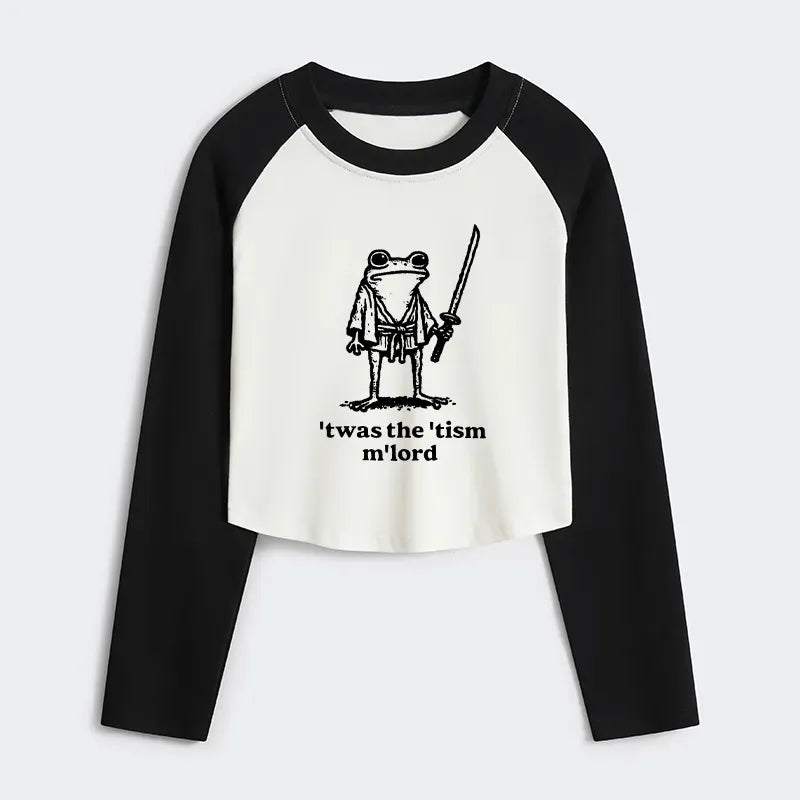 Samurai Frog Raglan Tee for Everyday Wear
