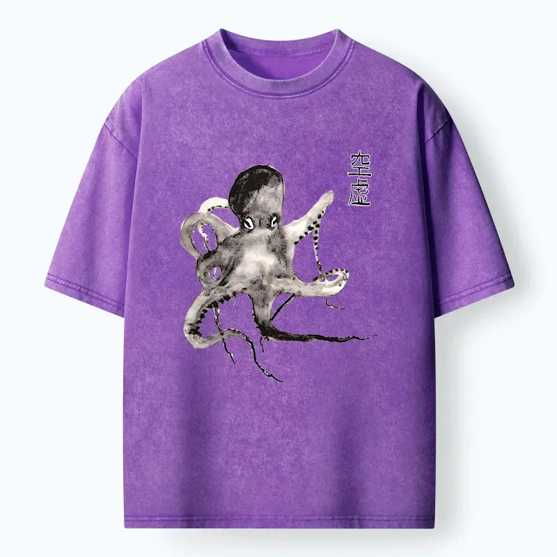 ukiyo-e octopus t-shirt for summer