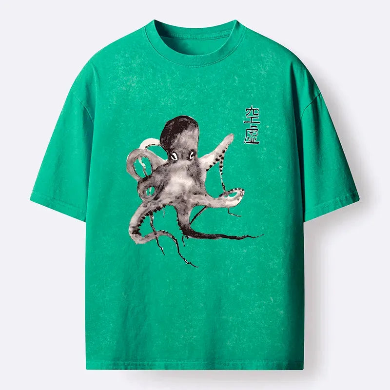 kyoto-lion washed tee for daily wear