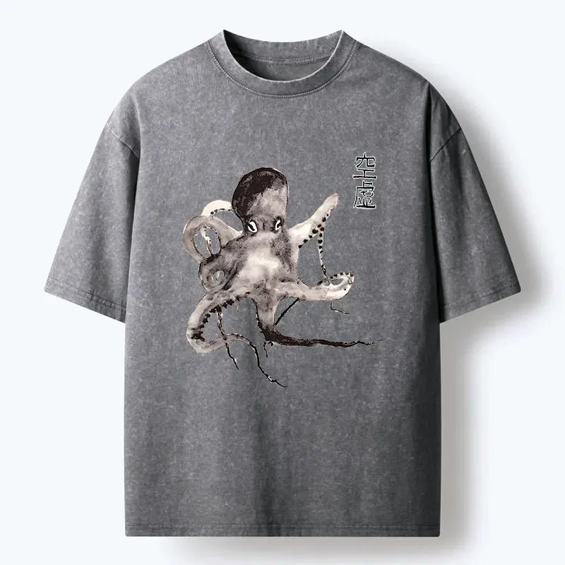 kyoto-lion washed tee for daily wear