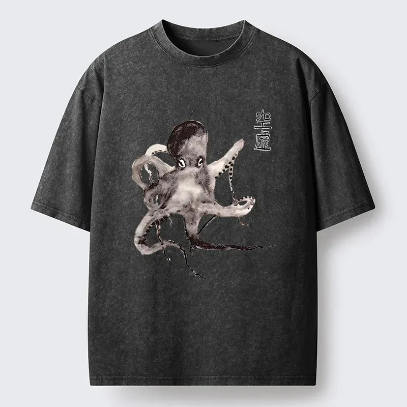 kyoto-lion washed tee for daily wear