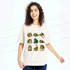 Kyoto-Lion Japanese Food Frog Series Washed T-Shirt