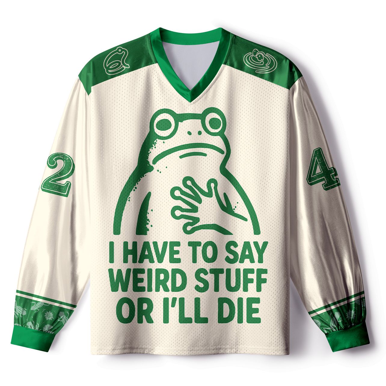 Weird Frog Meme Long Sleeve Jersey
