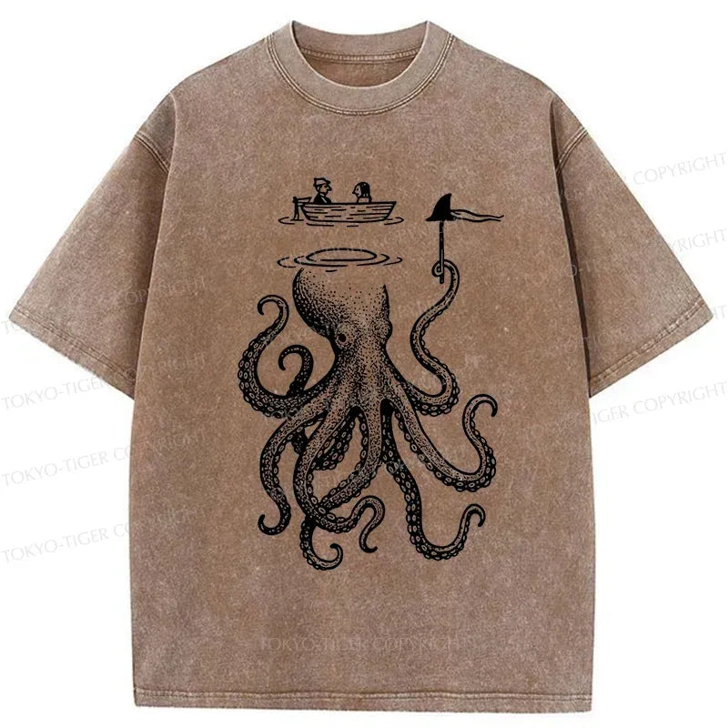 Japanese Octopus Shark Washed T-Shirt