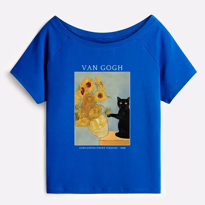 Comfortable Cotton Cat T-Shirt for Women