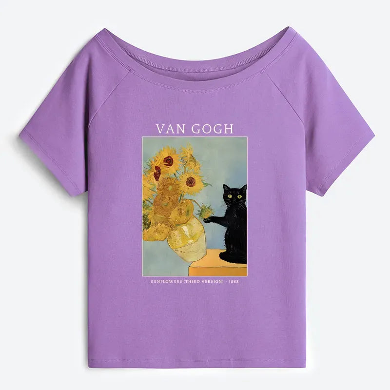 Vintage Ukiyo-e Cat T-Shirt for Summer