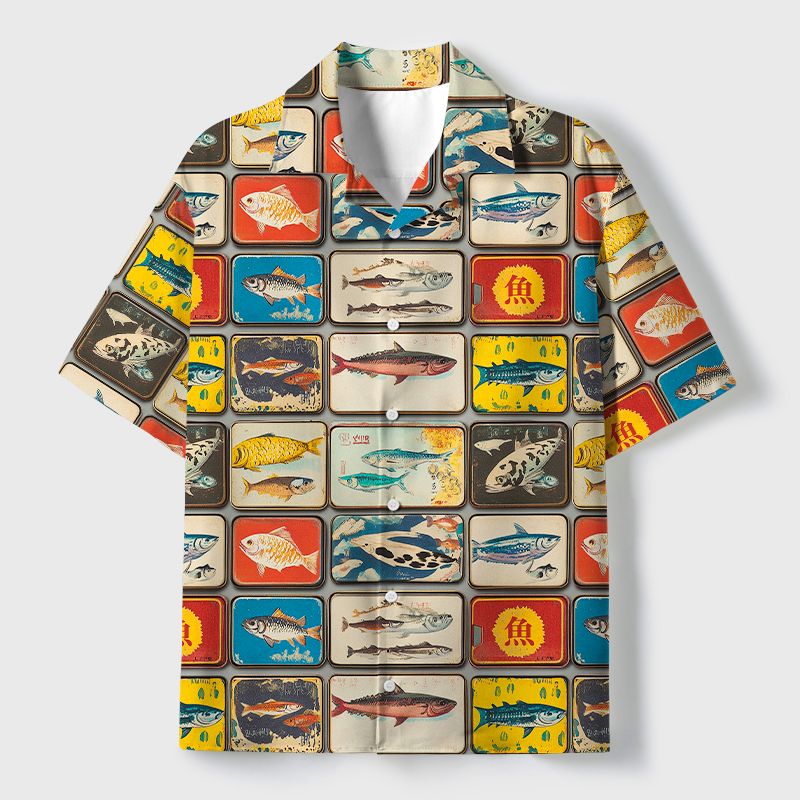 Retro Ukiyo-e Shirt for Summer