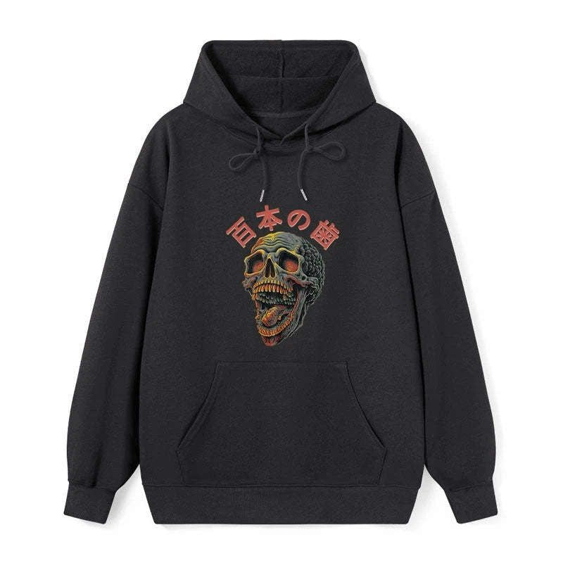 Japanese skull hoodie free shipping