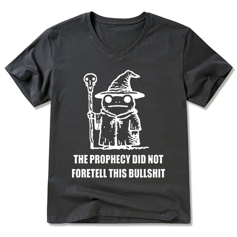 Funny Wizard Frog V-Neck for Festival