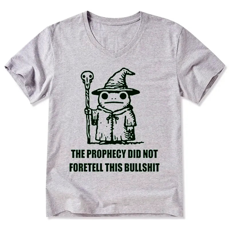 Funny Wizard Frog V-Neck for Festival